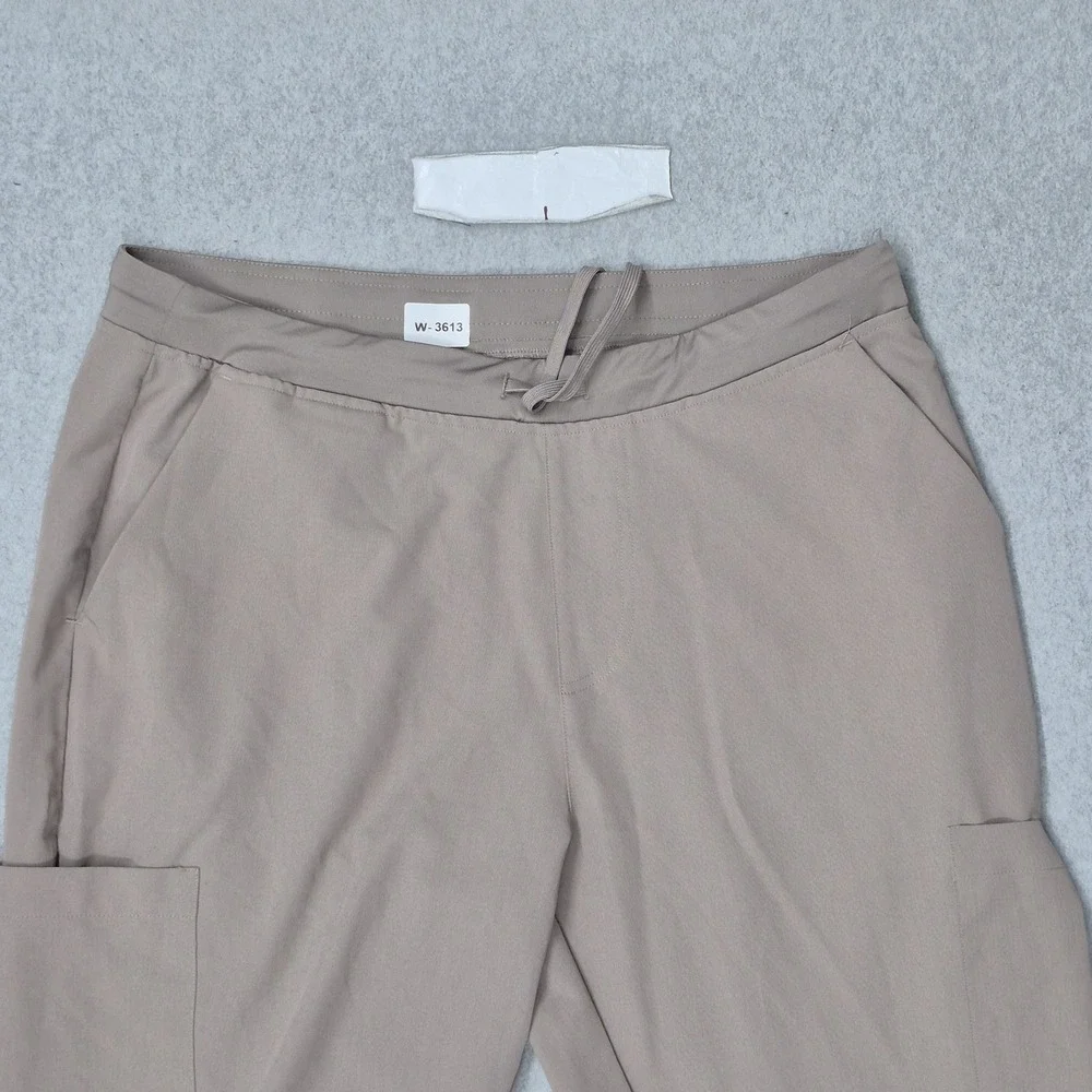 Mandala Women Scrub Pants XL Taupe Jogger Equa-Tek Logo